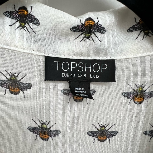 Topshop Bee Print button down shirt - Picture 5 of 5